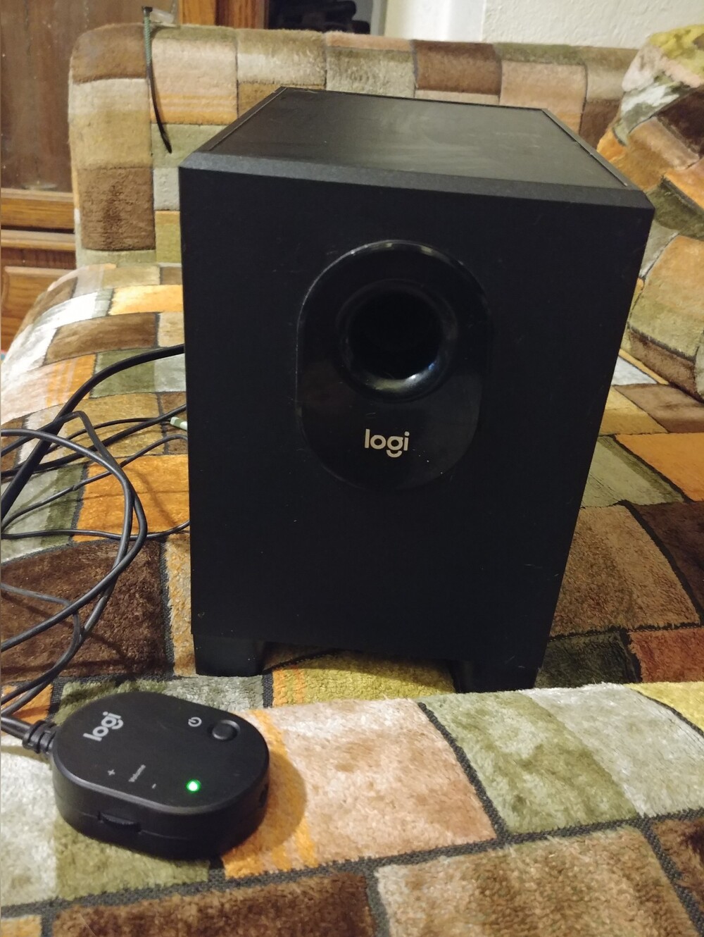 Logitech Black Portable Subwoofer with Wired Remote Z313